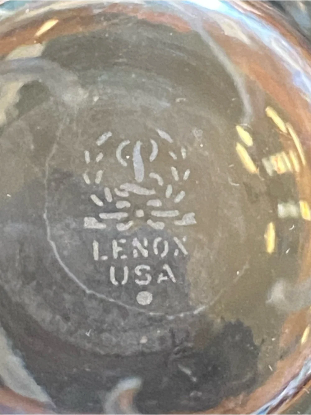 Lenox Sea Swirl Clear Cut Crystal Highball Vase 7” Tall No Chips or Cracks MCM